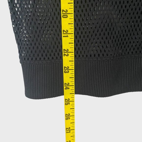 Victoria's Secret Sport Full-Zip Black Mesh Bomber Jacket Womens Medium Athletic - Picture 11 of 11